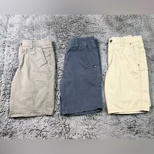 Swiss Tech Men’s Shorts Bundle Size 30 Khaki Gray Outdoor Casual (3 Pair)
